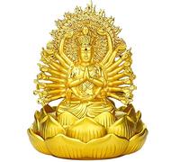 Statua Feng Shui, Statuetta Statua Guan Yin dalle Mani, Scultura della Dea della Misericordia Avalokiteshvara, Decorazioni Kwan Yin Feng Shui, Regalo di benedizione dell'oro