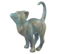 Statua Gatto Resina con 20cm Retro Statua Gatto Resina con 20cm(without butterflies) | Design retrò, viso striato, nostalgica, per giardino, prato, arredamento esterno