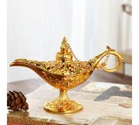 Statua Genie Lampada Lavaggio Luce Lampada a Olio Costume Centrotavola Decor