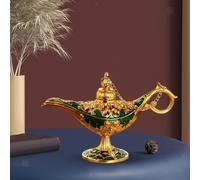 Statua Genie Lampada Lavaggio Luce Lampada a Olio Costume Centrotavola Decor