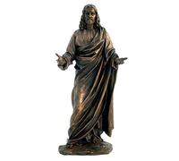 Statua Gesu Cristo resina bronzata cm.31 Italfama Firenze SR73870