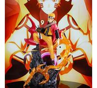 Statua GK del 10° anniversario di Uchiha e Uzumaki Shippuden, Figura anime, Modello da collezione, Ornamento decorativo, Regalo I dieci anni di pazienza diABS