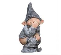Statua Gnomo Buffa Seduto Materiale Resina Statua Gnomo Buffa | Design umoristico, gnomo seduto, sorpresa, resina , perfetto per esterni