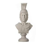 Statua Greca di Alessandro Magno di Macedonia con Busto di Elmo Figura 19cm