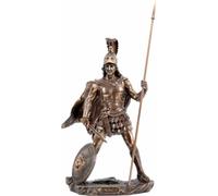 Statua greca God of War Ares / Marte in bronzo fuso a freddo e resina 33 cm...