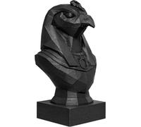 Statua Horus 25 cm - Dio Egizio del Cielo e Protezione - Busto Low Poly Nero - Scultura Geometrica Moderna - Decorazione Elegante Casa - Figura Egitto Antico Collezionabile