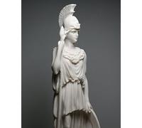 Statua in alabastro Atena Minerva della Saggezza, realizzata a mano, 24,9 cm