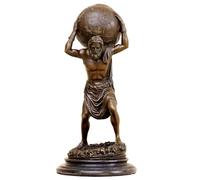 Statua in Bronzo di Atlante Titano da 65 cm, Atlante Greco e Scultura del Mondo, Decorazione, Figura, Ornamento Creativo per casa, Ufficio, Soggiorno