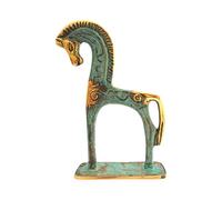 Statua in bronzo greca antica museo replica del cavallo da geometrico era (182)