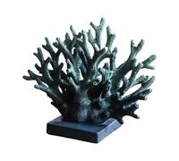 Statua in Corallo in Resina - Decorazione A Tema Marino, Ornamento Costiero Realistico | Pezzo di Accento di Scultura Artistica di Ispirazione, Statuetta Decorativa di Vita Marina Strutturata