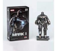 Statua in edizione limitata di Iron Man serie Marvel, modello MK1 da 4 pollici, figura d'azione realizzata a mano, può essere utilizzata come regalo Tagli UnicaABS