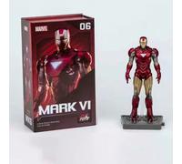 Statua in edizione limitata di Iron Man serie Marvel, modello MK6 da 4 pollici, figura d'azione realizzata a mano, può essere utilizzata come regalo Tagli UnicaABS