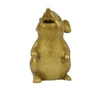 Statua in Miniatura in Ottone Feng Shui della Fortuna dello Zodiaco del Topo, graziosi Animali da Topo, Scultura da Tavolo, libreria, Accessori da Studio, fermacarte (Topo in Piedi)