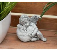 Statua in pietra angelo al cuore Un angelo ti protegga resistente al gelo