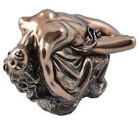 Statua in pietra bronzata