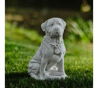 gartendekoparadies.de Grande cane animale decorazioni da giardino animali figura di pietra Rottweiler fatti del cast in pietra frostfest