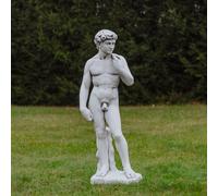 Statua in pietra David di Michelangelo 170 cm 228 kg grigio cemento bianco an...