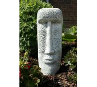 Statua in pietra isola di Pasqua viso 2 resistente al gelo decorazione da gia...