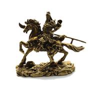 Statua in Rame Puro del Dio della ricchezza Guan Yu, Scultura, Piccoli Ornamenti, Decorazione da Tavolo, Ottone, retrò, Vecchio