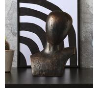 Statua in resina astratta con testa di figurina umana, decorazione regalo, busto