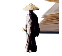 Statua in resina cavaliere errante, mini statuetta cinese, decorazione antica, scultura per cruscotto auto, ornamento antico personaggio per scaffale 'ufficio, interno del camion, decorazione per