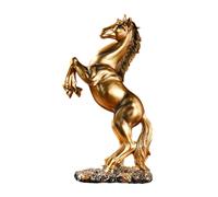 Statua in Resina Cavallo Da Combattimento Scultura di Stallone per La