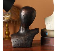 Statua in resina con testa, busto, scultura, libreria, scrivania, negozio,