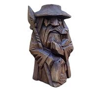 Statua in Resina di Odin Thor, Ornamento Decorativo da Giardino per Esterni, Modello Pistola Lunga
