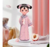 Statua in resina di ragazza, figurina da collezione, fattoria tradizionale