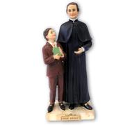 Statua in resina don bosco e domenico savio 20 cm