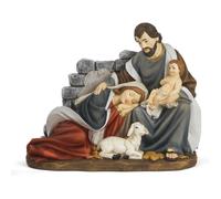PABEN Statua Presepe Gruppo Natività Madonna Sdraiata in Resina Articoli Religiosi (8.8 cm)