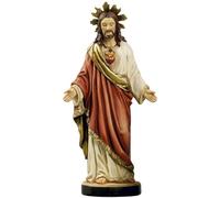 Paben Articoli Religiosi Statua Sacro Cuore di Gesù in resina cm.21
