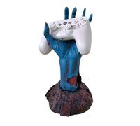 Statua in resina, statuetta a mensola della mano della morte, supporto da scrivania in resina, decorazione di Halloween per balcone, comodino, giardino, bagno, casa, comò, soggiorno, ingresso, mobili
