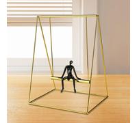 Statua in resina Swing Figure Home Decor, moderna statua umana giocattolo da