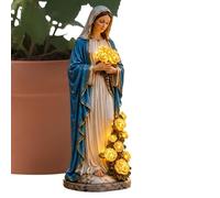 Statua lampada da giardino - 20 cm resina außenleuchte dekorative legislativa Laterne, struttura lunga, elegante ornamento che crea un'aria calda, luce calda | Lampada da esterno per razze patio