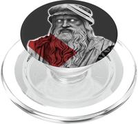 Statua Leonardo da Vinci Fiore della Vita PopSockets PopGrip per MagSafe