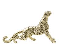 Statua Leopardo Points Seduto 33x7,7x19,5 cm in Poliresina