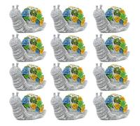 STATUA LUMACA GIARDINO ORNAMENTO SOLARE RESINA DECORAZIONE GIARDINO 23 cm...