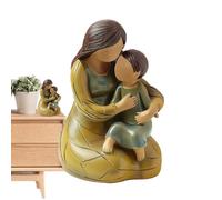 Statua madre e figlio, statua di mamma e figlia, statuetta abbracciata in resina, significativi ricordi familiari per casa, camera da letto, soggiorno