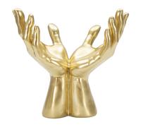 Statua Mani "Peace" 25x24x15 cm in Poliresina Oro