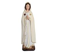 Statua Maria Rosa Mistica 30 cm in Polvere di Marmo , Statuetta Madonna | Madonna Rosa Mistica Dipinta a Mano, Statua Religiosa Artigianale Made in Italy per Interni ed Esterni
