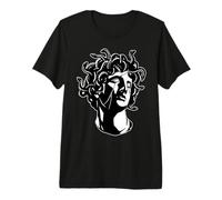 Statua Medusa Dea Blackwork Maglietta Premium