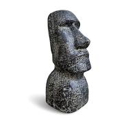Statua Moai dell’isola Rapa-Nui (isola di Pasqua), circa 40 cm, in sabbia lavica, decorazione da giardino, colore grigio