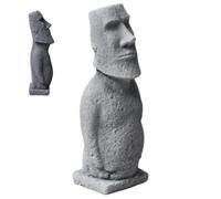 Statua Moai, Testa dell'Isola di Pasqua Testurizzata in Arenaria, L | Arredamento mistico antico per interni ed esterni...