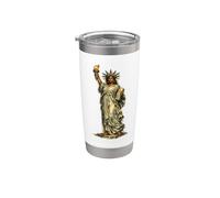 Statua Nera della Libertà, USA, Mese della Storia Nera Bicchiere termico in acciaio inox doppia parete