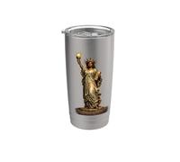 Statua Nera della Libertà, USA, Mese della Storia Nera Bicchiere termico in acciaio inox doppia parete