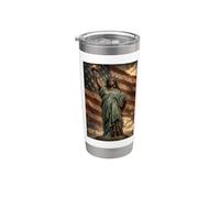 Statua Nera della Libertà, USA, Mese della Storia Nera Bicchiere termico in acciaio inox doppia parete