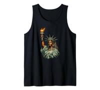 Statua Nera della libertà, USA, Mese della Storia Nera Canotta