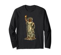Statua Nera della libertà, USA, Mese della Storia Nera Maglia a Manica