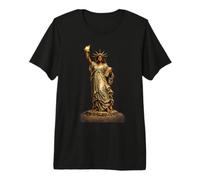 Statua Nera della libertà, USA, Mese della Storia Nera Maglietta Premium